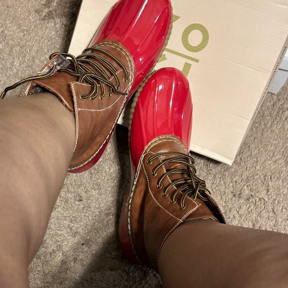 Red Rain Boots - Picture 3 of 3